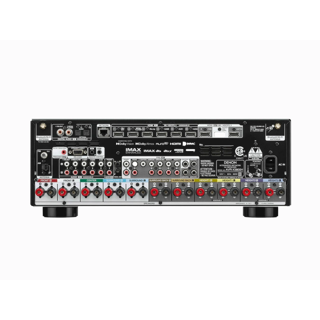 AV Ресівер Denon AVC-X3800H 8K (9.4 сh) Black