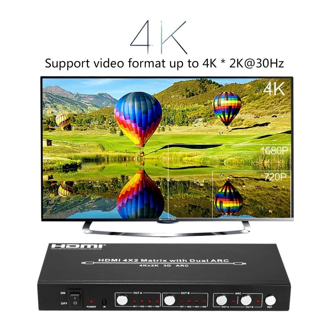 Generic HDM-942U HDMI Matrix 4 2 Switch