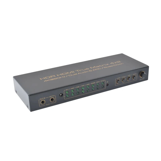 HDMX0014M1 HDMI Matrix HDR HDMI True Matrix 4x2 Switcher Matrix HDMI підтримує HDR