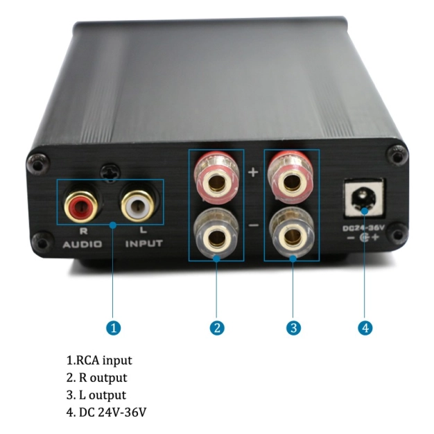 Цифровий стерео підсилювач FX-Audio FX-1002A 2 х 130 Вт / 4 Ом Black