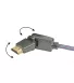 Кабель HDMI: із змінним кутом конектора: Real Cable HD-E-360 (HDMI-HDMI) 1.4 3D Ethernet 1M50