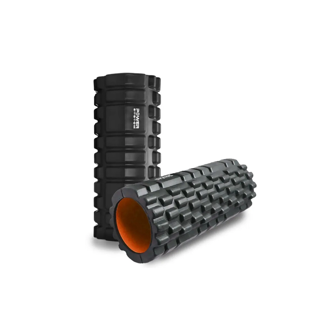 Масажний ролик Power System PS-4050 Fitness Foam Roller Black/Orange