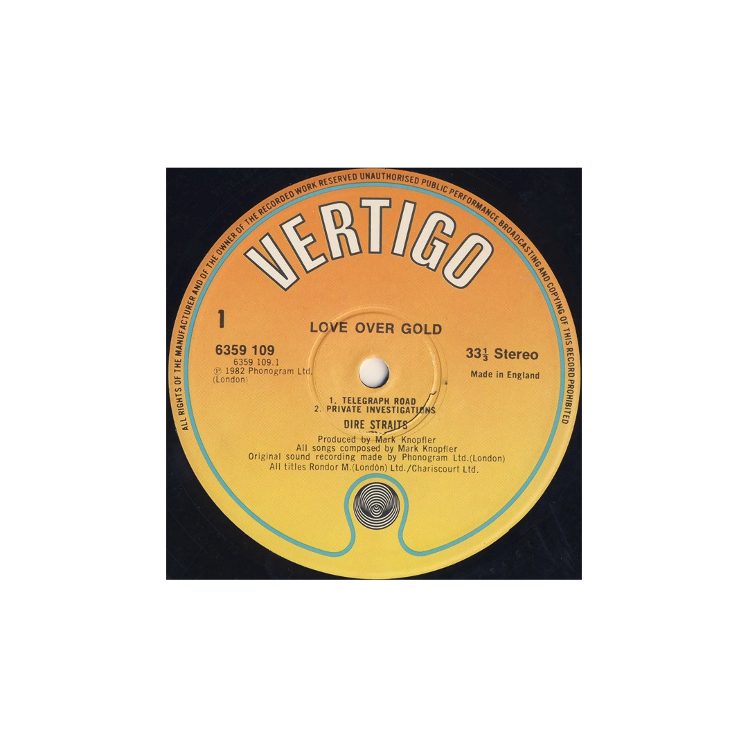 Вініловий диск Dire Straits: Love Over Gold -Hq