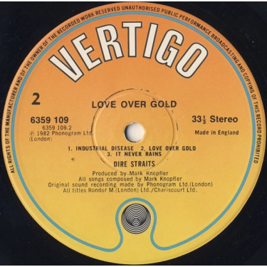 Вініловий диск Dire Straits: Love Over Gold -Hq