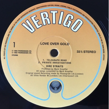 Вініловий диск Dire Straits: Love Over Gold -Rsd
