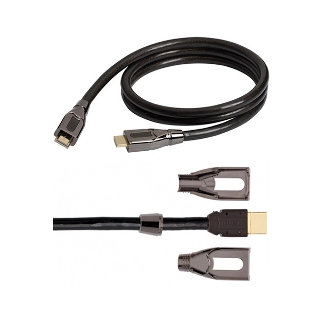 Кабель HDMI: Real Cable HD-E-FLAT (HDMI-HDMI) HDMI 1.4 3D High Speed with Ethernet 1M00