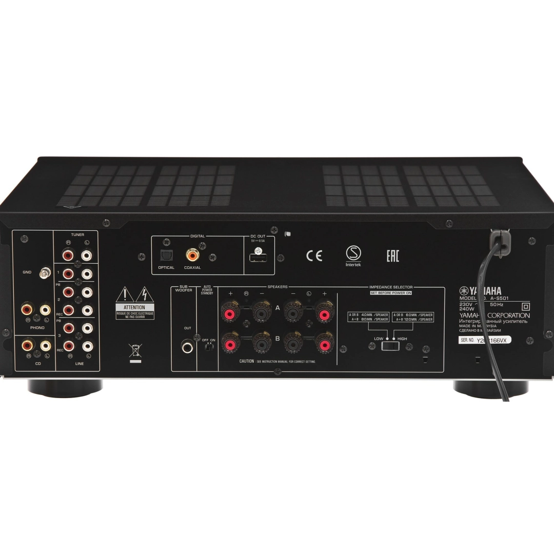 Стерео підсилювач Yamaha A-S501 II Black