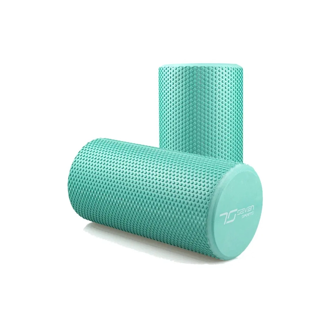 Масажний ролик (валик) 7SPORTS гладкий Foam Roller EVA мятний