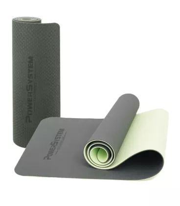 Килимок для йоги та фітнесу Power System PS-4060 TPE Yoga Mat Premium Green
