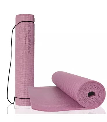 Килимок для йоги та фітнесу PowerPlay 4010 PVC Yoga Mat Лавандовий