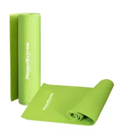 Килимок для йоги та фітнесу Power System PS-4014 PVC Fitness-Yoga Mat Green