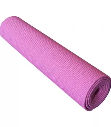 Килимок для йоги та фітнесу Power System PS-4014 PVC Fitness Yoga Mat Pink