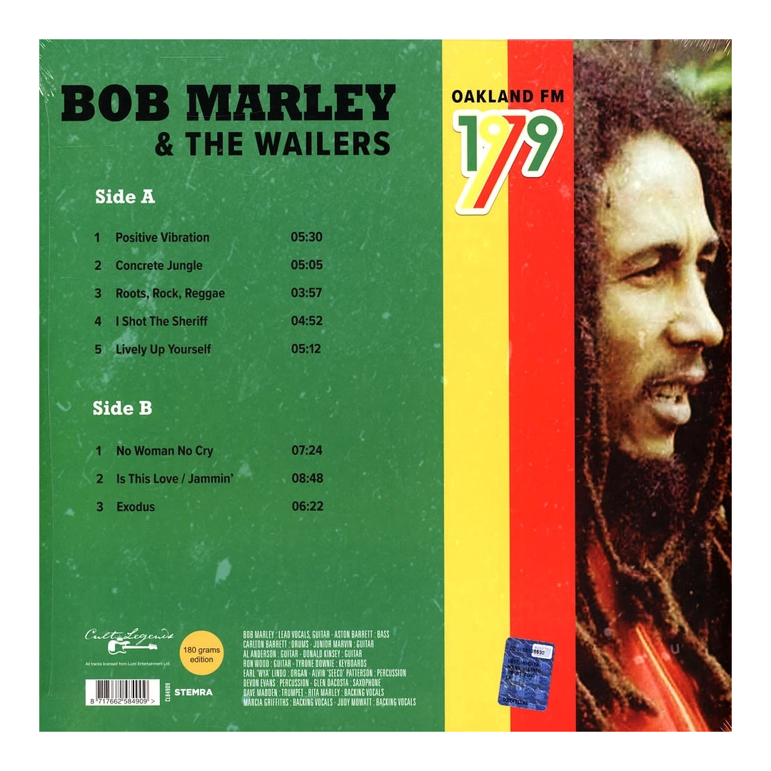 Вінілова платівка I-DI LP Bob Marley & The Wailers: Oakland FM 1979