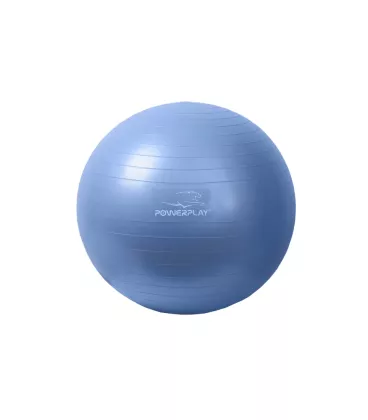 М'яч для фітнесу (фітбол) PowerPlay 4001 Ø65 cm Gymball Синій + помпа