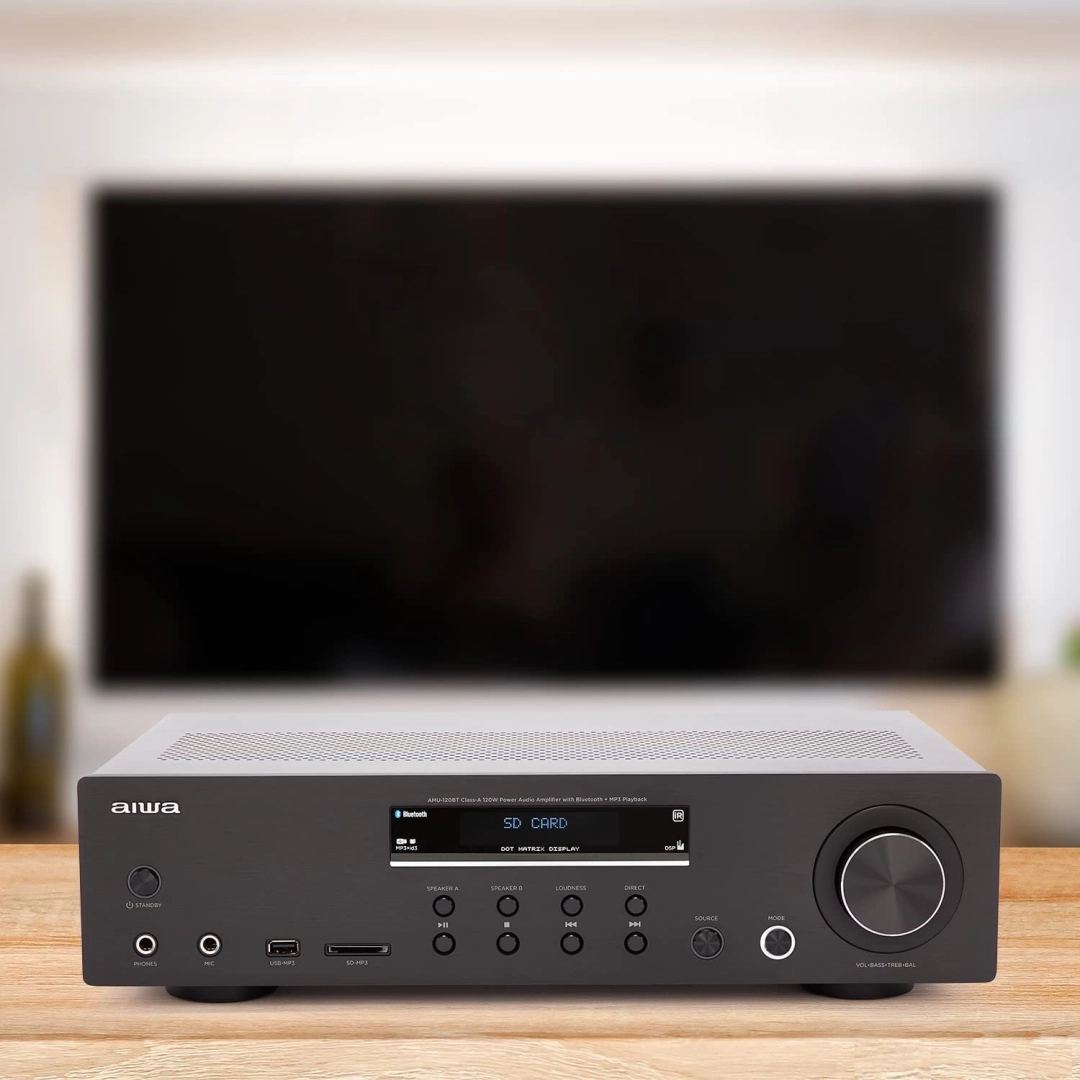 Стерео підсилювач Aiwa AMU-120BTBK