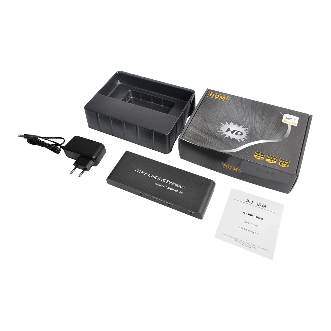 AirBase K-SP14 HDMI V1.4 Splitter 1x4