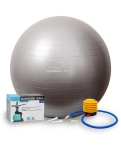 Ball for fitness (fitball) PowerPlay 4001 Ø65 cm Gymball Gray + pump
