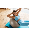 Ball for fitness (fitball) PowerPlay 4001 Ø65 cm Gymball Gray + pump
