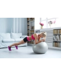 Ball for fitness (fitball) PowerPlay 4001 Ø65 cm Gymball Gray + pump