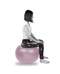 Мяч для фитнеса (фитбол) PowerPlay 4001 Ø65 cm Gymball Лиловый + насос