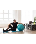 Ball for fitness (fitball) PowerPlay 4001 Ø65 cm Gymball Mint + pump