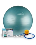 М'яч для фітнесу (фітбол) PowerPlay 4001 Ø75 cm Gymball Зелений + помпа