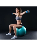 М'яч для фітнесу (фітбол) PowerPlay 4001 Ø75 cm Gymball Зелений + помпа