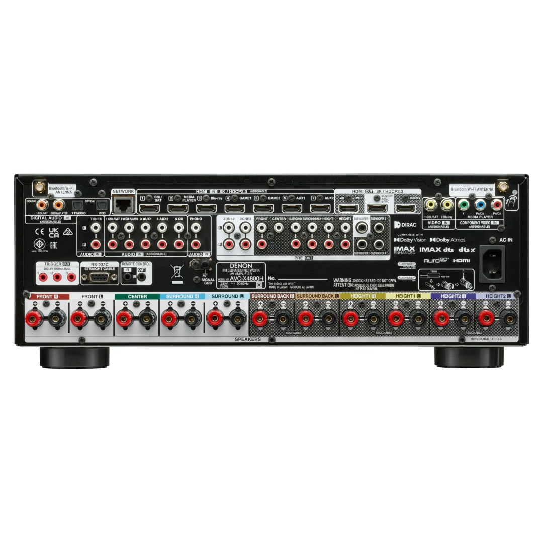AV Ресівер Denon AVC-X4800H 8K (9.4 сh) Silver AV Ресівер Denon AVC-X4800H 8K (9.4 сh) Silver