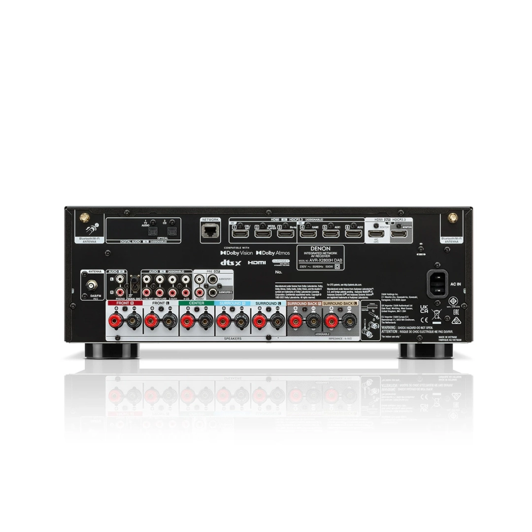 AV Ресівер Denon AVR-X2800H 8K (7.2 сh) Black