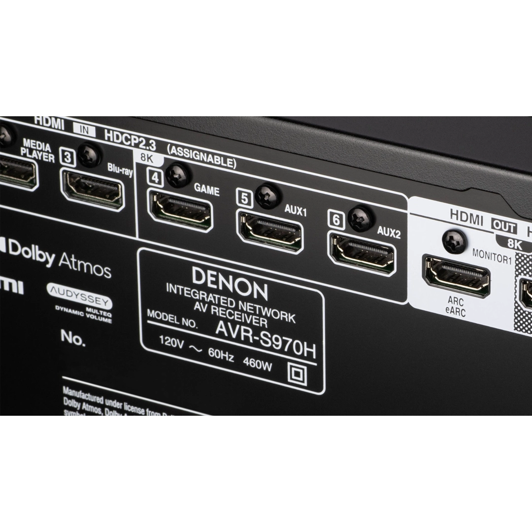 AV Ресівер Denon AVR-S970H 8K (7.2 сh) Black AV Ресівер Denon AVR-S970H 8K (7.2 сh) Black