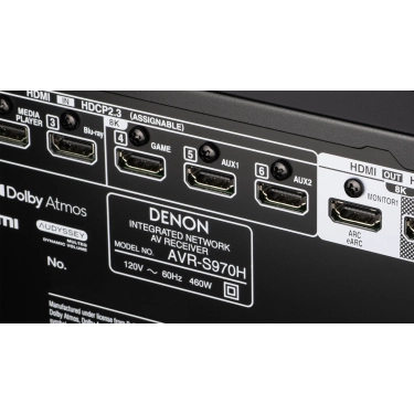 AV Ресівер Denon AVR-S970H 8K (7.2 сh) Black