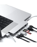 Адаптер Satechi Aluminum USB-C Pro Hub Max Adapter Silver (ST-UCPHMXS)