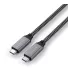 Кабель Satechi USB4 C-C Cable 100W Space Gray (25 cm) (ST-U4C25M)