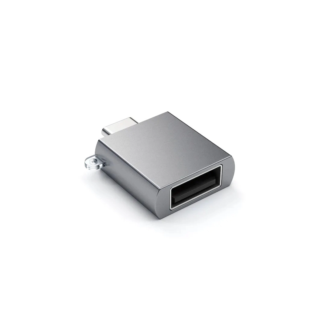 Адаптер Satechi Aluminum Type-C до USB-A 3.0 Adapter Space Gray (ST-TCUAM)