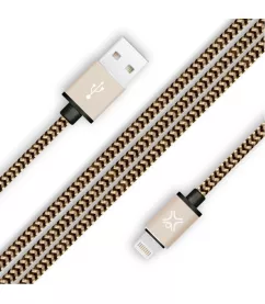 Кабель XtremeMac Lightning Nylon Cable Gold (1.2 m) (XCL-PRC-93)