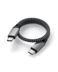 Satechi USB-C до USB-C Cable 100W Space Gray (25 cm) (ST-TCC10M)