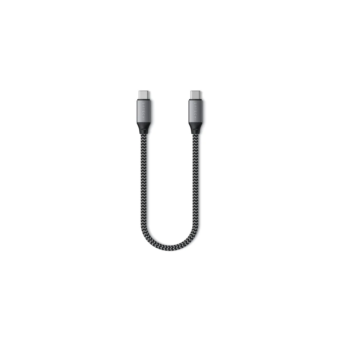 Satechi USB-C до USB-C Cable 100W Space Gray (25 cm) (ST-TCC10M)