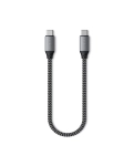 Satechi USB-C до USB-C Cable 100W Space Gray (25 cm) (ST-TCC10M)