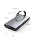 Адаптер Satechi Aluminum Type-C On-the-Go Multiport Adapter Space Gray (ST-UCMBAM)