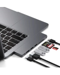 Адаптер Satechi Aluminum USB-C Pro Hub Slim Adapter Space Gray (ST-HUCPHSM)