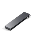 Адаптер Satechi Aluminum USB-C Pro Hub Slim Adapter Space Gray (ST-HUCPHSM)