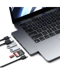 Адаптер Satechi Aluminum USB-C Pro Hub Slim Adapter Space Gray (ST-HUCPHSM)