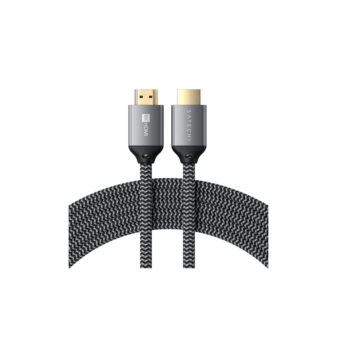 Кабель Satechi 8K HDMI Ultra High Speed Cable Space Gray (ST-8KHC2MM)