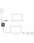 Адаптер Sitecom USB-C до HDMI Adapter with USB-C Power Delivery (CN-375)