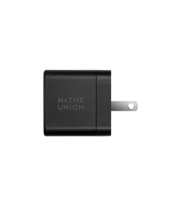 Зарядний пристрій Native Union Fast GaN Charger PD 35W Dual USB-C Port Black (FAST-PD35-BLK-EU)