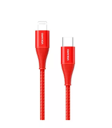 Кабель Vokamo Luxlink Cable USB-C to Lightning Red (1.2 m) (VKM20055)