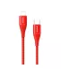 Кабель Vokamo Luxlink Cable USB-C to Lightning Red (1.2 m) (VKM20055)