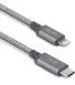 Кабель Moshi Integra™ Cable USB-C для Lightning Titanium Gray (1.2 m) (99MO084041)
