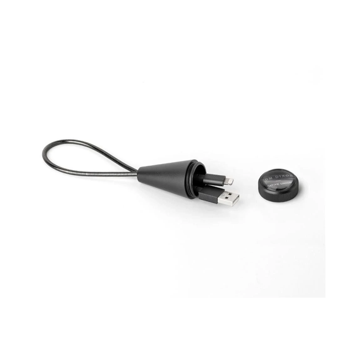 Native Union Tom Dixon Stash Cone Lightning Cable Black (CONE-L-BLK-TD)