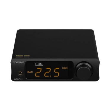 TOPPING DX3 Pro+ Black ES9038Q2M Настільний ЦАП та підсилювач для навушників